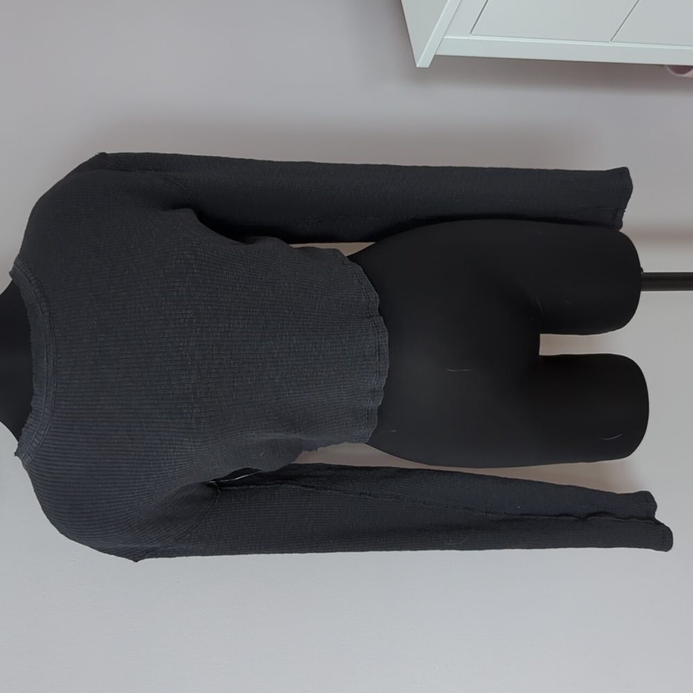 We The Free L cropped back tie sweater